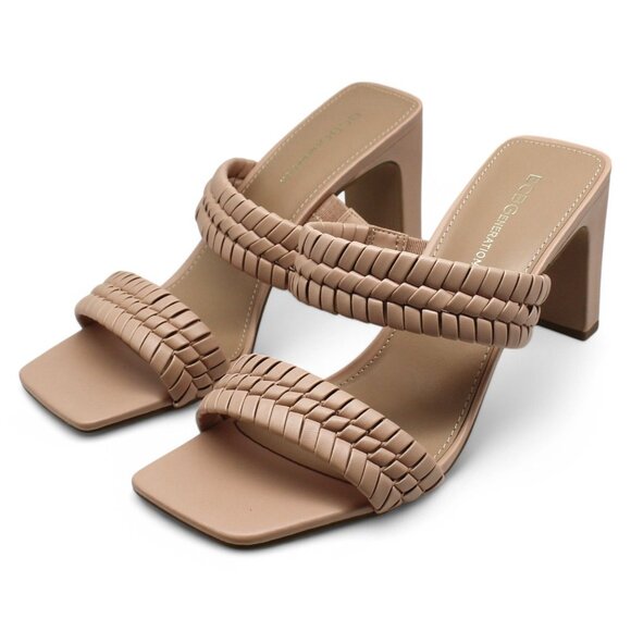 BCBGeneration Womens Fenda Faux Leather Strappy Block Heels - Picture 4 of 8